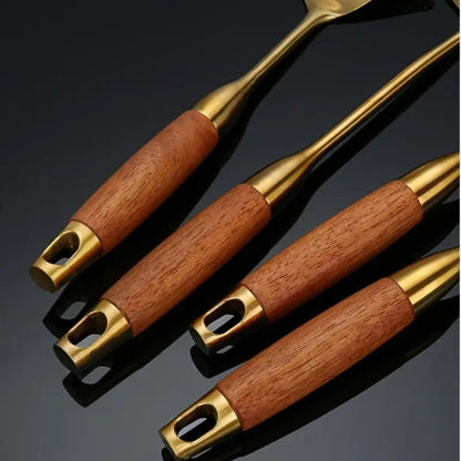 Skorter | Chef’s Choice Golden Kitchen Utensils | 6pcs Set