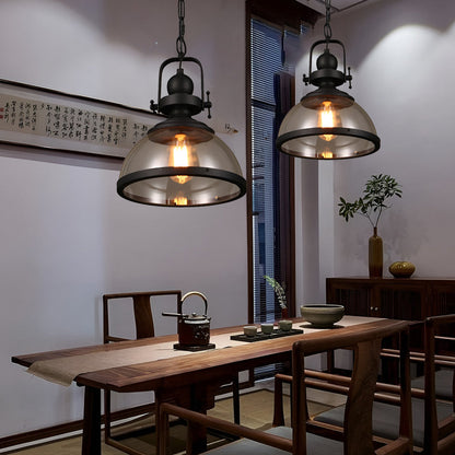 Skorter | Antique Glass Iron Retro Industrial Chandelier Pendant Ceiling Lights
