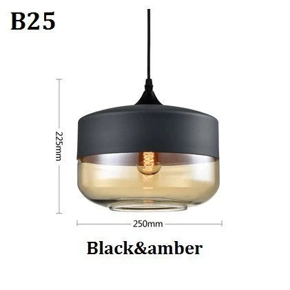Skorter | EternaGlow Pendant Light made of Glass and Wood | Elegant Design for Your Home