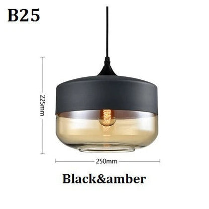 Skorter | EternaGlow Pendant Light made of Glass and Wood | Elegant Design for Your Home