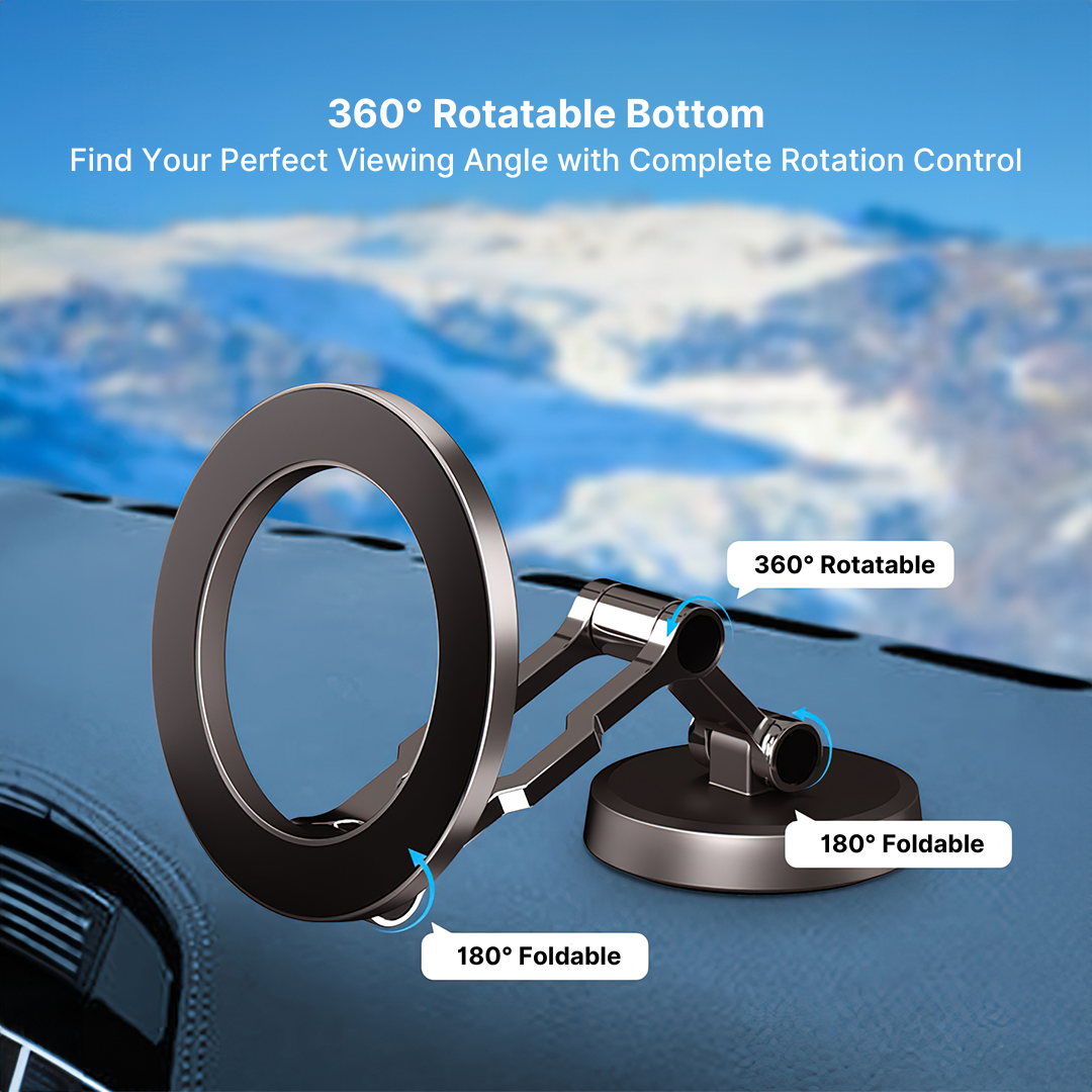 Skorter | Top Rated Magnetic Car Phone Holder with Adjustable Stand - Best Auto Phone Mount for iPhone