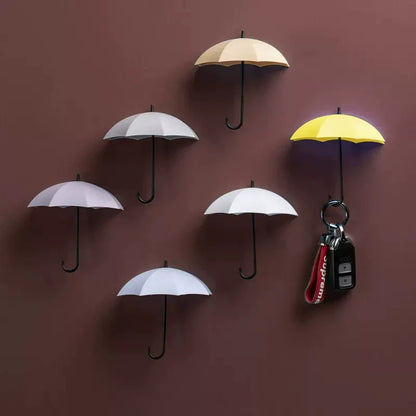Skorter | Cute Umbrella Wall Hook - No-Drill Key & Coat Hanger