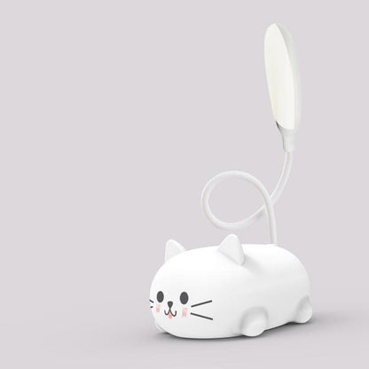skorter | Mini Cartoon Cat LED Eye Protection Reading Light USB Rechargeable Desk Lamp
