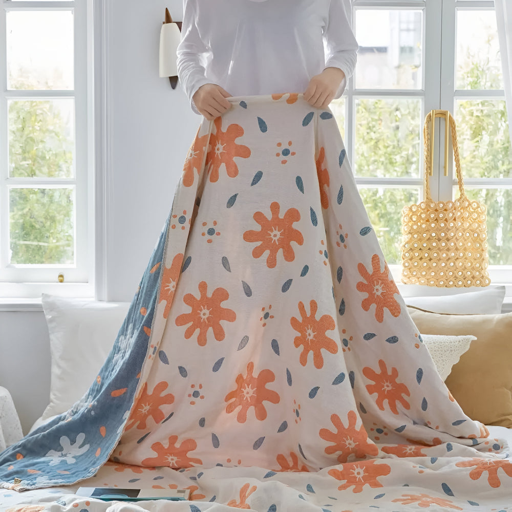 Skorter | Abstract Sunny Reversible Blanket