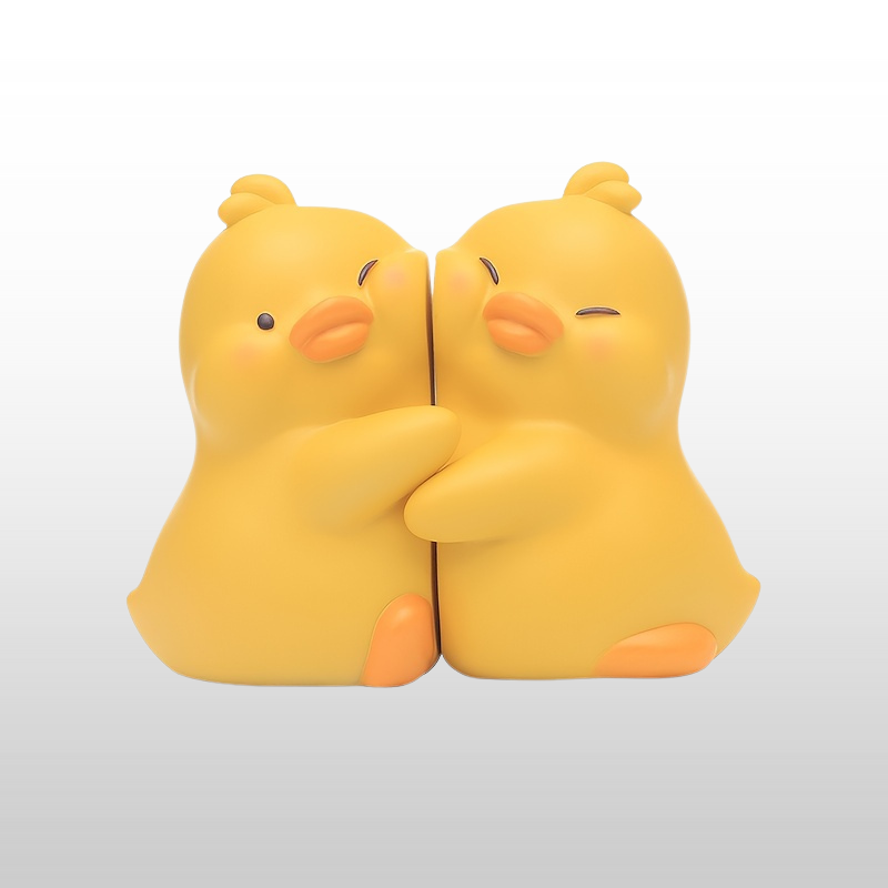 Skorter | AnimalDecor - Set of Cute Animal Bookends - Duck, Elephant, Panda
