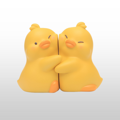 Skorter | AnimalDecor - Set of Cute Animal Bookends - Duck, Elephant, Panda