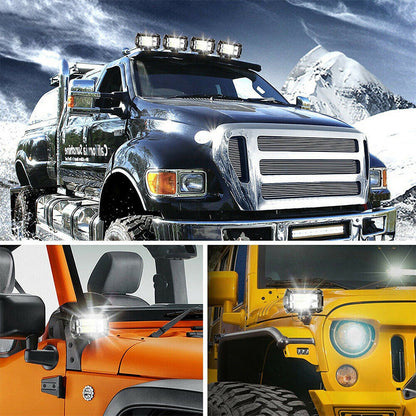 Skorter | 5 Inch Amber White Light Strobe Work Light Pods