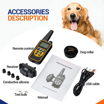 Skorter | 800M Rechargeable Electric Dog Training Collar | Waterproof, Remote Control & Ideal for Effective Dog Training