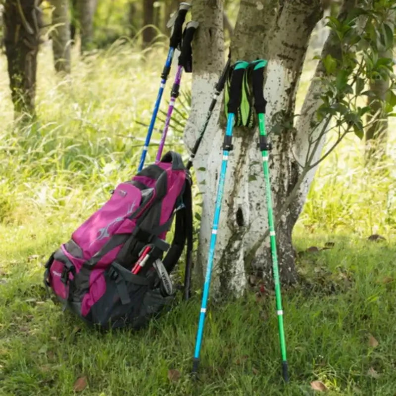 Skorter | Adjustable Foldable Trekking Pole for Hiking, Backpacking & Outdoor Adventures - Lightweight Aluminum Design