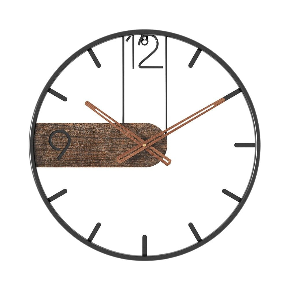 Skorter | RusticTick - Steel and Walnut Wall Clock