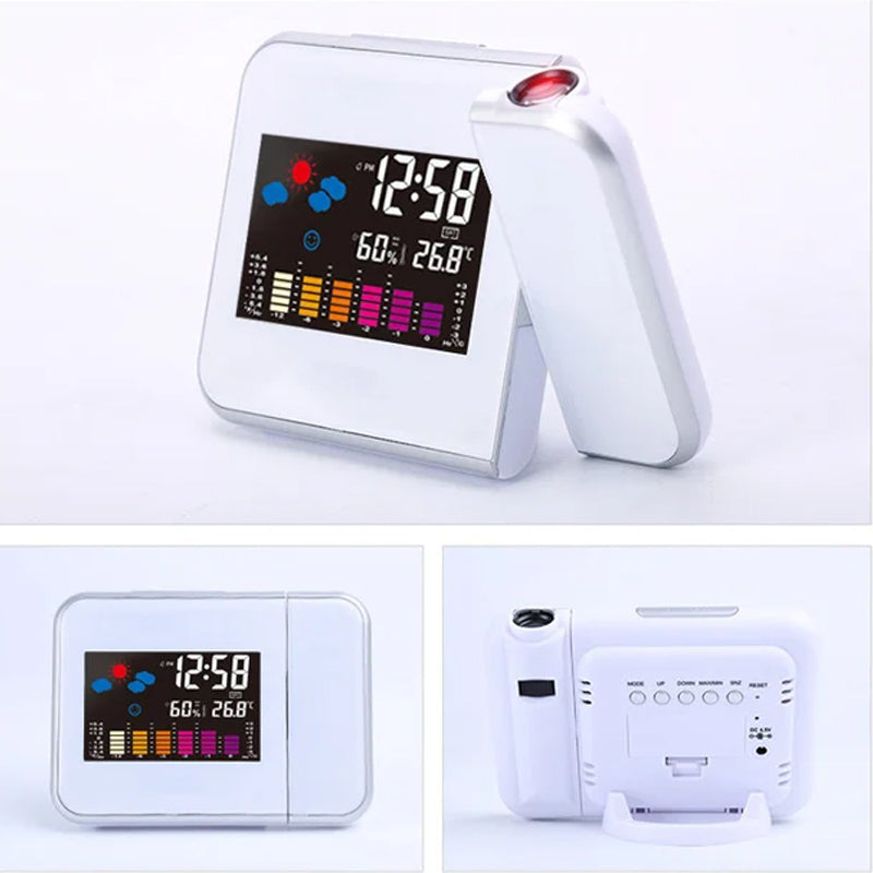 skorter | Rotating Projection Color Screen Temperature Electronic Clock