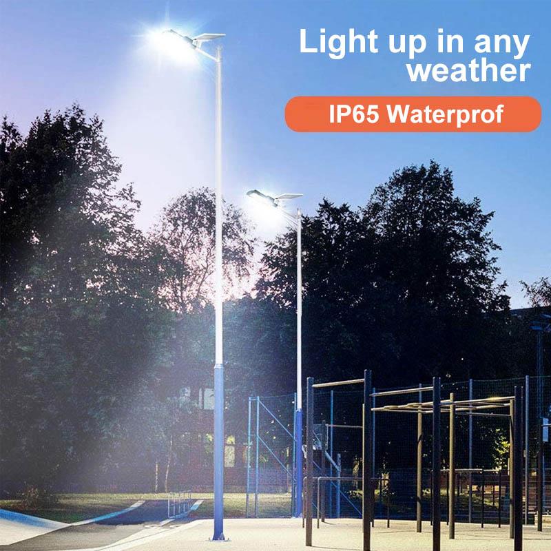 skorter | 200w Outdoor Solar LED Lamp With Remote Control, Motion And Twilight Sensor