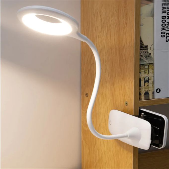 Skorter | Rechargeable LED Table Lamp with Clip – Adjustable Desk Light for Home Office and Study