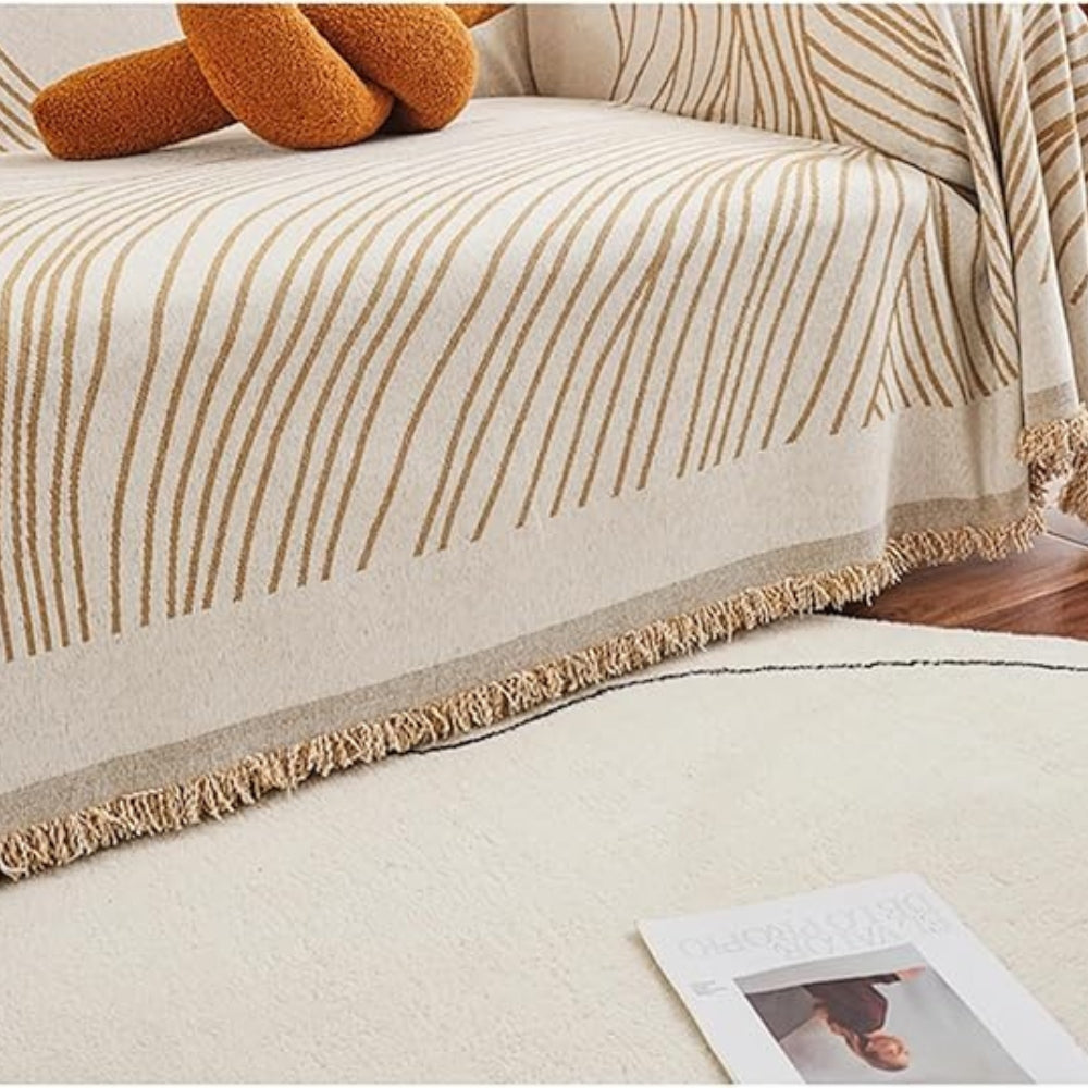 Skorter | Calista Wave Chenille Sofa Cover