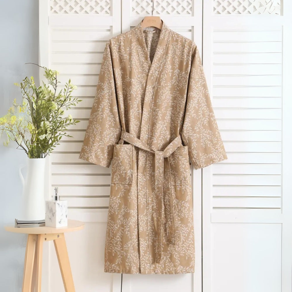 Skorter | Featherlight Jacquard Cotton Bath Robe