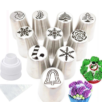 Skorter | Christmas Baking Piping Nozzle Set