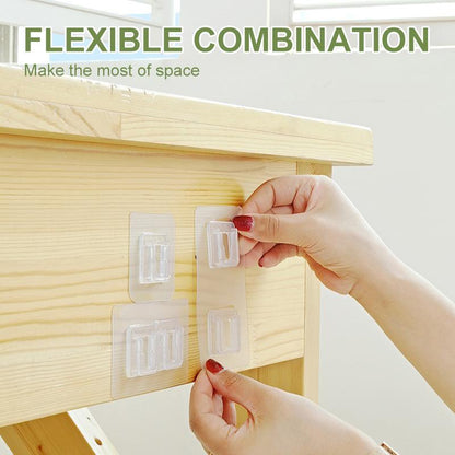 Skorter | Dubbelsidiga självhäftande krokar för väggen (5/10/20 set)