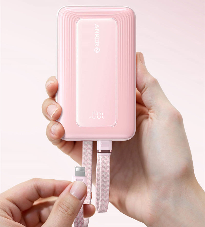 Skorter | 2024 New Fast-Charging Power Bank, 20,000mAh High Capacity with Built-In Cable