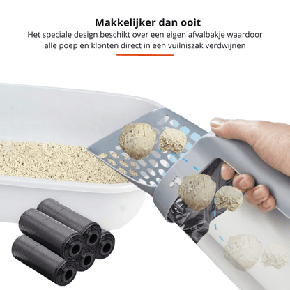 Skorter | EASYSCOOP – Cat scoop with integrated collection container for odor-free cleaning