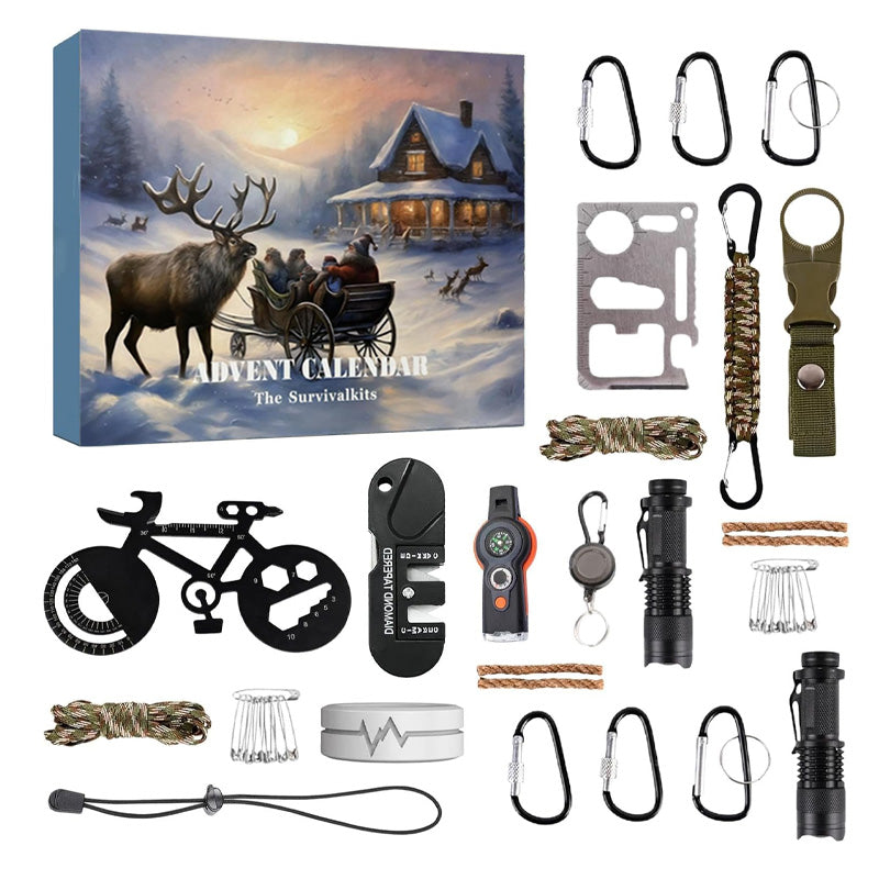 Skorter | Survival Tools Advent Calendar for Adults Teens 24 Days Christmas Countdown