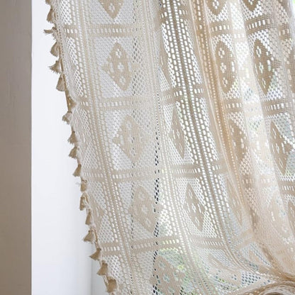 Skorter | Rhombus Plaid Diamond Pattern Curtain