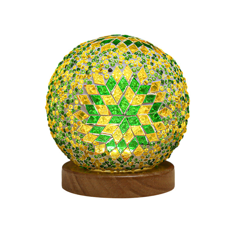 Skorter | Spherical LED Dimmable Glass Bohemian Baroque Table Lamp
