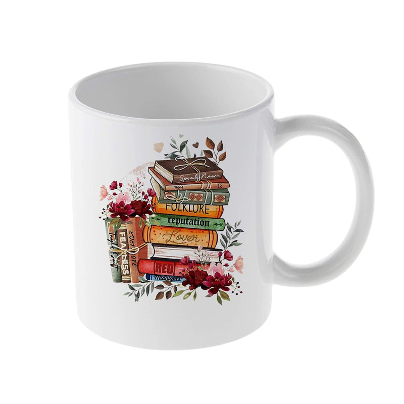 skorter | Floral Music Album Swiftea Mug