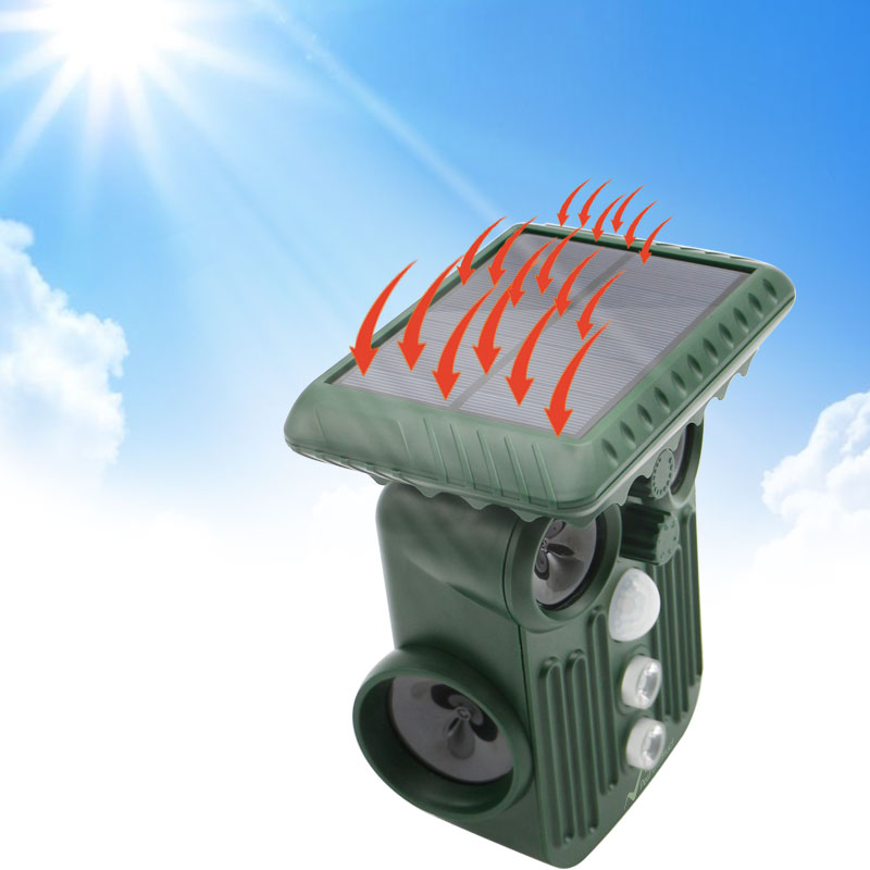 Skorter | Ultrasonic Solar Deer Repeller | 5 Adjustable Modes. Waterproof & Eco-Friendly for Home Gardens and Yards