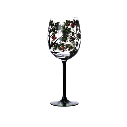 skorter | Four Seasons Tree Wine Glasses - Hand-Painted Art