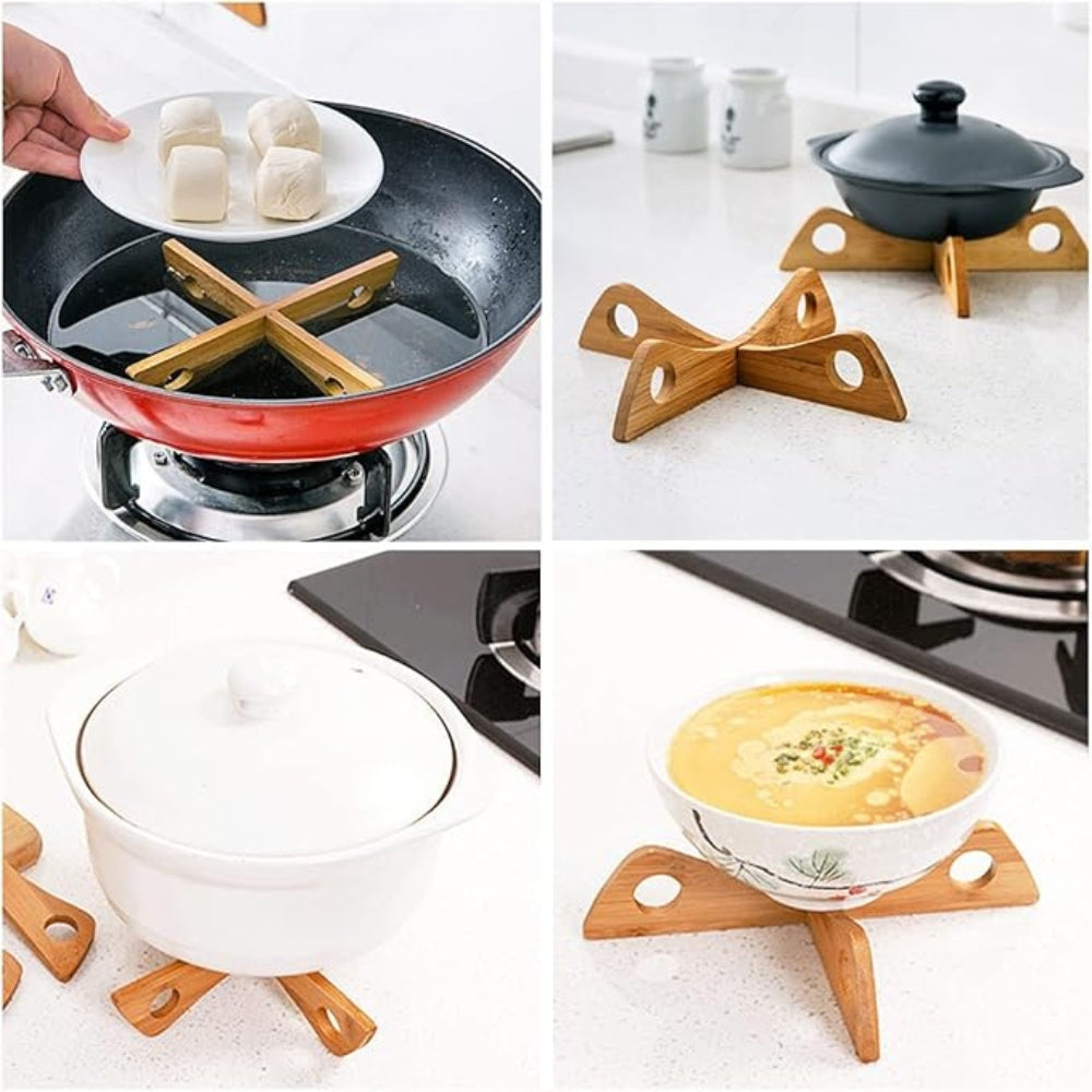 Skorter | Bamboo Pot Stand & Steam Rack