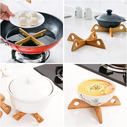 Skorter | Bamboo Pot Stand & Steam Rack