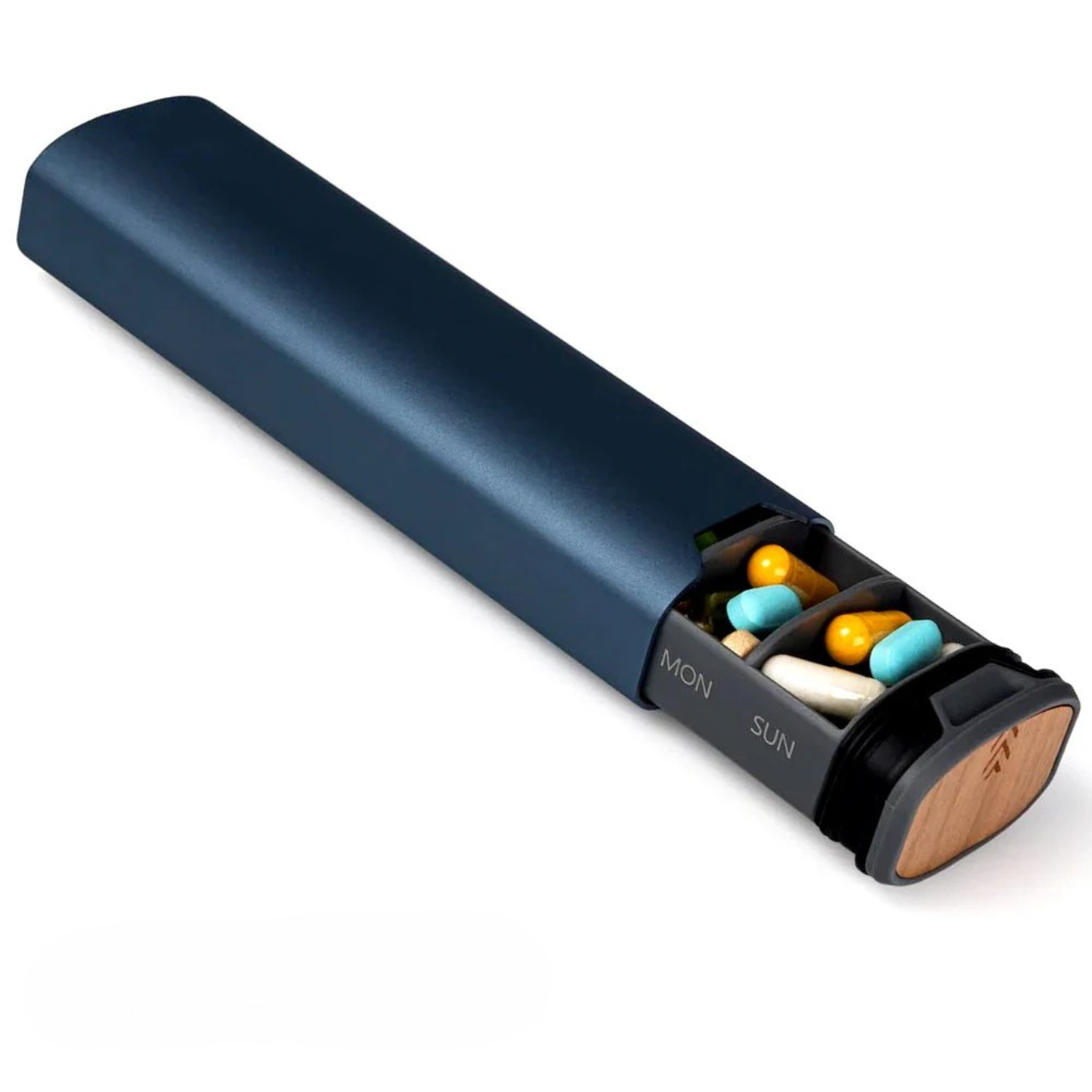 Skorter | 7-Day Medication Organizer – Compact Leakproof Pillbox for Home and Travel