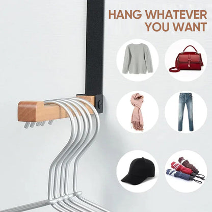 skorter | Foldable Wood Over The Door Hooks
