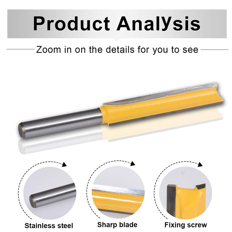 Skorter | 8MM Shaft Double Groove Straight Mill