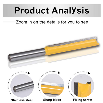 Skorter | 8MM Shaft Double Groove Straight Mill