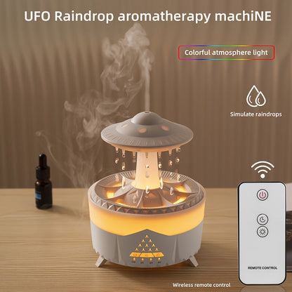Skorter | Relaxing Raindrop Aromatherapy Essential Oil Diffuser - LED Light & Humidifier