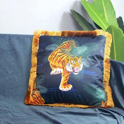 Skorter | Animal Pattern Tassel Sofa Pillowcase