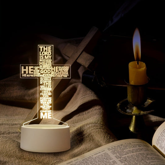 Skorter | CrossLight - 3D LED Night Light Acrylic USB-powered