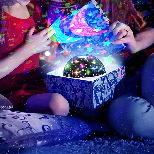 Skorter | StarGlow - LED Star Projector Night Light with Adjustable Colors and USB Power