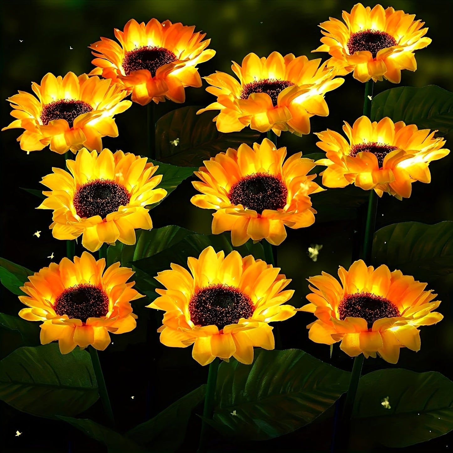 Skorter | SolarBloom - Sunflower LED Garden Lighting with 3 Heads, Waterproof