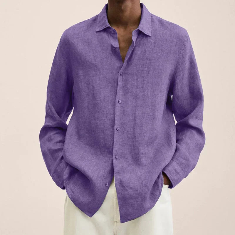 Skorter | Linen Long Sleeve Shirt for Men