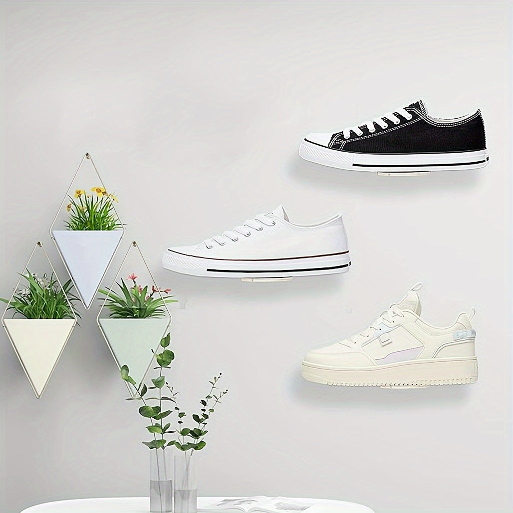 Skorter | AcrylicDisplay - 4/6/8 Pieces Transparent Acrylic Floating Shoe Shelves