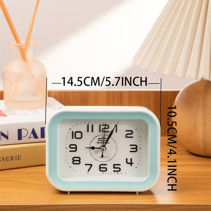 Skorter | TimeCharm - Classic Rectangular Clock with Candy Color Design