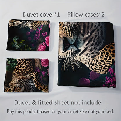 Skorter | 3-piece set - Animal print HD Digital Bedding - Soft and Warm for Sofa, Bed, Office or Travel - For All Seasons