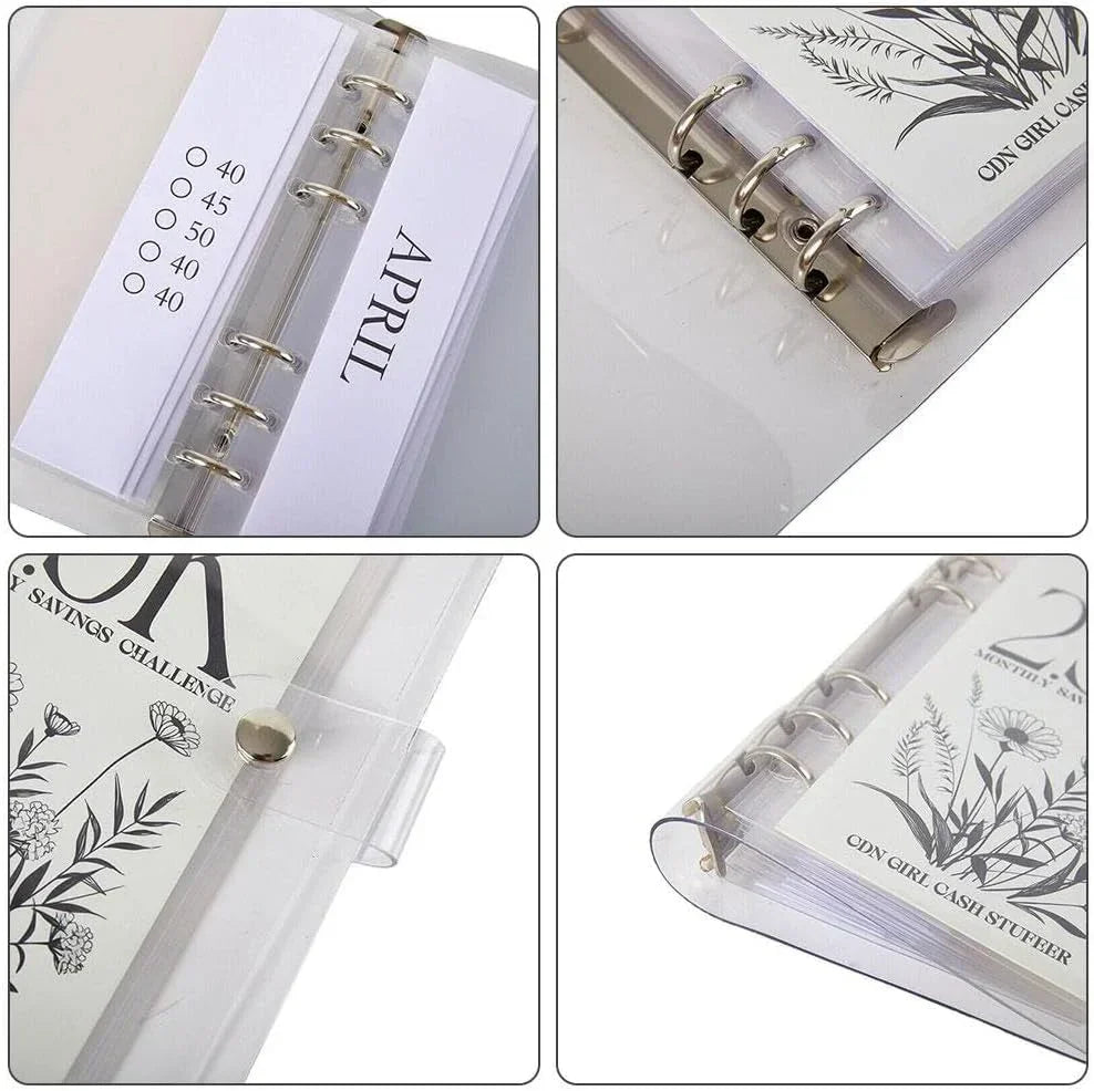 Skorter | 12-Month Envelopes Money-Saving Challenges Binder