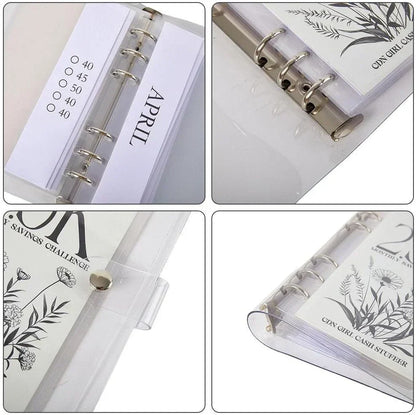 Skorter | 12-Month Envelopes Money-Saving Challenges Binder