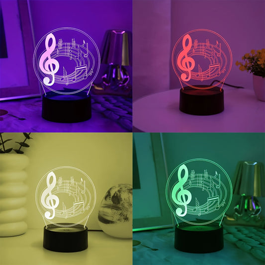 Skorter | MusikLys - Modern Acrylic Table Lamp with Touch Control and USB Connection