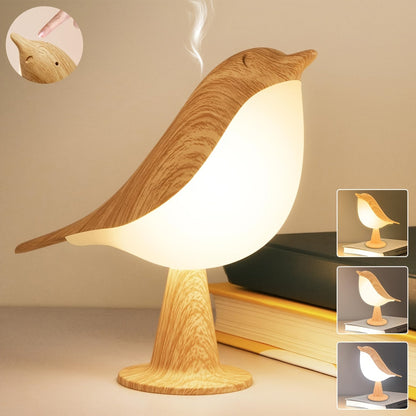 Skorter | BrightNest - USB Rechargeable LED Bird Table Lamp with Touch Dimming