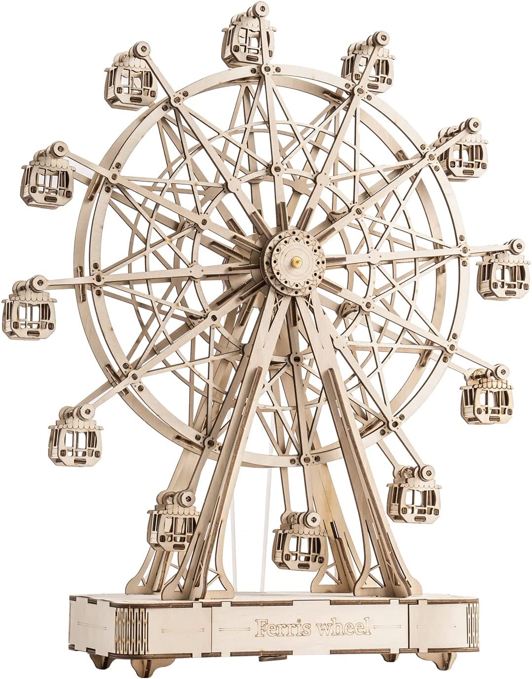 Skorter | DIY Wood Rotating Ferris Wheel Model With Playing Music Toys