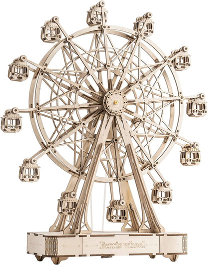 Skorter | DIY Wood Rotating Ferris Wheel Model With Playing Music Toys